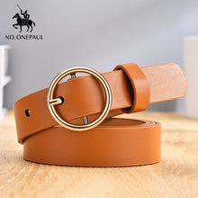 将图片加载到图库查看器，Genuine Leather New Punk style belts for women
