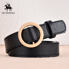 将图片加载到图库查看器，Genuine Leather New Punk style belts for women
