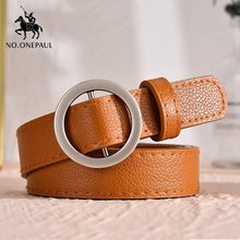 Kép betöltése a galériamegjelenítőbe: Genuine Leather New Punk style belts for women
