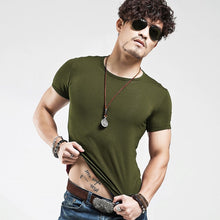 Kép betöltése a galériamegjelenítőbe: Fitness T-shirts Men&#39;s V neck
