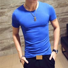 Kép betöltése a galériamegjelenítőbe: Fitness T-shirts Men&#39;s V neck
