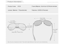 画像をギャラリービューアに読み込む, Vintage Aluminum Polarized Sunglasses Classic
