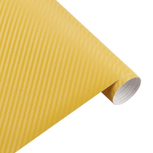 Carbon Fiber Vinyl Car Wrap Sheet Roll Film 3D