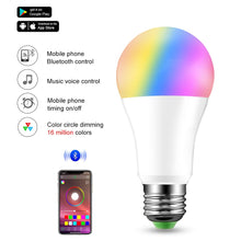 Load image into Gallery viewer, RGB LED Smart Bulb Music Control Apply to IOS /Android
