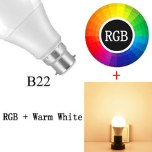 将图片加载到图库查看器，RGB LED Smart Bulb Music Control Apply to IOS /Android
