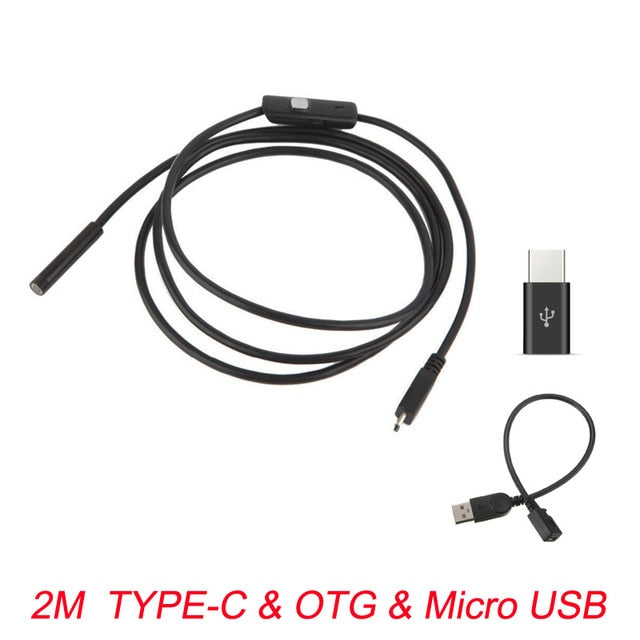 Endoscope Camera Flexible IP67 Waterproof 7mm