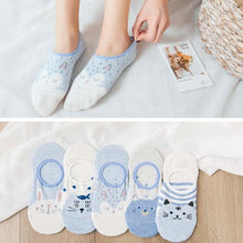 Charger l&#39;image dans la galerie, Cute Animal Funny Ankle Socks Cotton invisible socks
