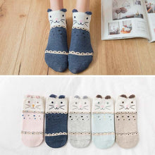 Kép betöltése a galériamegjelenítőbe: Cute Animal Funny Ankle Socks Cotton invisible socks
