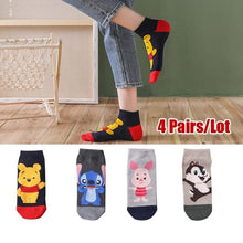 Charger l&#39;image dans la galerie, Cute Animal Funny Ankle Socks Cotton invisible socks
