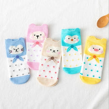 Kép betöltése a galériamegjelenítőbe: Cute Animal Funny Ankle Socks Cotton invisible socks
