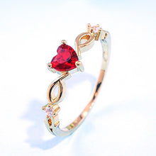 Load image into Gallery viewer, Heart Ring for ladies
