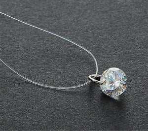 Crystal Necklace Zircon Pendant