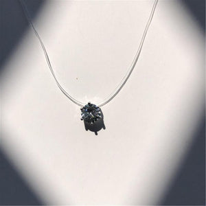 Crystal Necklace Zircon Pendant