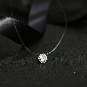 Crystal Necklace Zircon Pendant