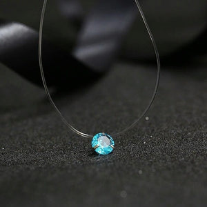 Crystal Necklace Zircon Pendant