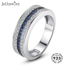 Load image into Gallery viewer, Silver Ring with Round Sapphire Zircon Gemstone
