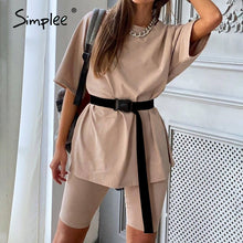 Charger l&#39;image dans la galerie, Casual solid outfits with belt
