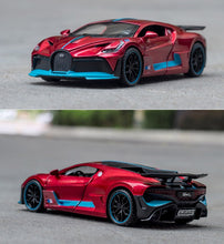 Kép betöltése a galériamegjelenítőbe: 1:32 Alloy Bugatti DIVO Super Sports Car Model
