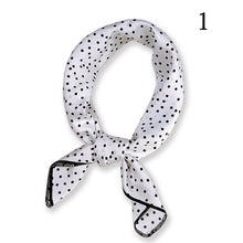 Load image into Gallery viewer, Fashion Polka Dot Leopard Silk Scarf
