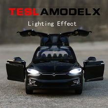 Charger l&#39;image dans la galerie, 1:32 Tesla MODEL X Alloy Car Model New arrive
