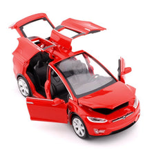 Charger l&#39;image dans la galerie, 1:32 Tesla MODEL X Alloy Car Model New arrive
