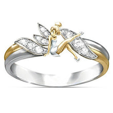 Load image into Gallery viewer, Fairy Angel Cross Heart Ring
