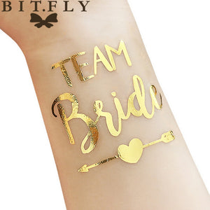 Bridesmaid Team Temporary Tattoo Bachelorette Party Sticker