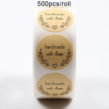 将图片加载到图库查看器，Thank You Stickers 500pcs/roll Handmade Sticker
