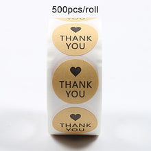 将图片加载到图库查看器，Thank You Stickers 500pcs/roll Handmade Sticker
