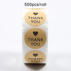 Thank You Stickers 500pcs/roll Handmade Sticker