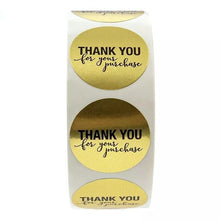 Kép betöltése a galériamegjelenítőbe: Thank You Stickers 500pcs/roll Handmade Sticker
