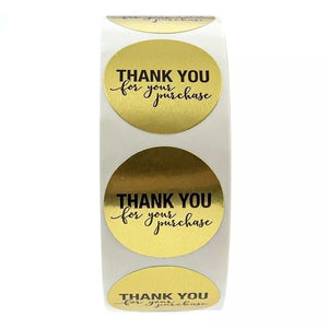 Thank You Stickers 500pcs/roll Handmade Sticker