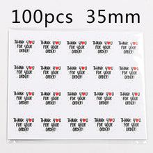 Cargar imagen en el visor de la galería, Thank You Stickers 500pcs/roll Handmade Sticker
