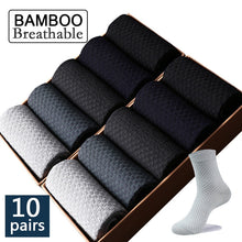 Kép betöltése a galériamegjelenítőbe: High Quality 10 Pairs/lot Men Bamboo Fiber Socks
