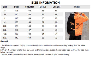 Men Smile Hoodies 2019 Winter Hip Hop Print Oversized Sweatshirts Fashion Patchwork Unisex Couple Streetwear Men Women Hoodies