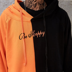 Men Smile Hoodies 2019 Winter Hip Hop Print Oversized Sweatshirts Fashion Patchwork Unisex Couple Streetwear Men Women Hoodies