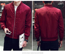 Load image into Gallery viewer, Men&#39;s windbreaker Jacket Slim Fit
