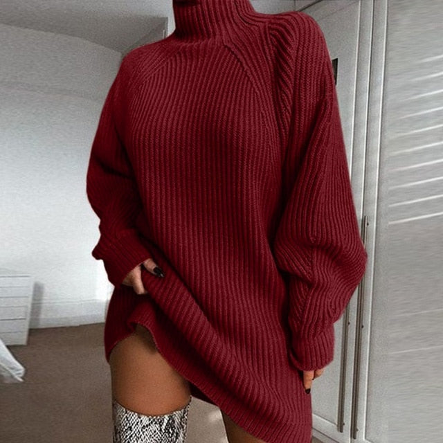 Fashion Turtleneck Long Sleeve Sweater