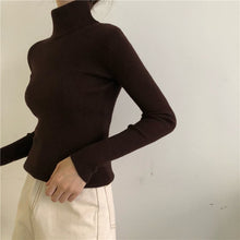 Load image into Gallery viewer, Casual Turtleneck Slim Knitted Sweater
