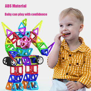 Building Toy Plastic Magnetic Blocks Educational Toys For Kids Gifts