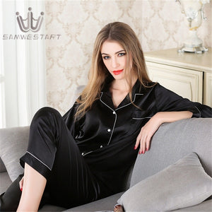 Indulge in luxurious comfort Faux Silk Pajama Sets