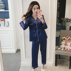 Indulge in luxurious comfort Faux Silk Pajama Sets