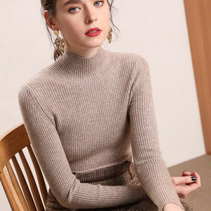 Ladies fashion Knitted Jumper Autumn Winter Tops