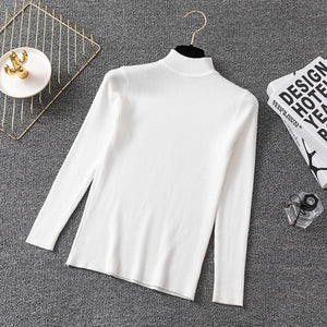 Ladies fashion Knitted Jumper Autumn Winter Tops