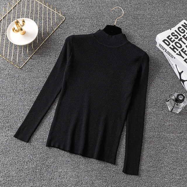 Ladies fashion Knitted Jumper Autumn Winter Tops