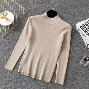 Ladies fashion Knitted Jumper Autumn Winter Tops