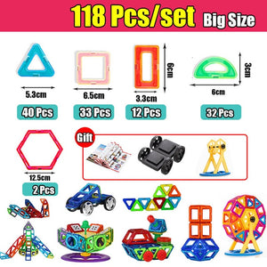 Building Toy Plastic Magnetic Blocks Educational Toys For Kids Gifts