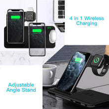 Charger l&#39;image dans la galerie, Foldable Charging Dock Station Wireless charging for Air pods Pro iWatch
