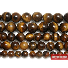 Kép betöltése a galériamegjelenítőbe: Tiger Eye Agates Round Beads
