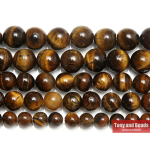 Tiger Eye Agates Round Beads